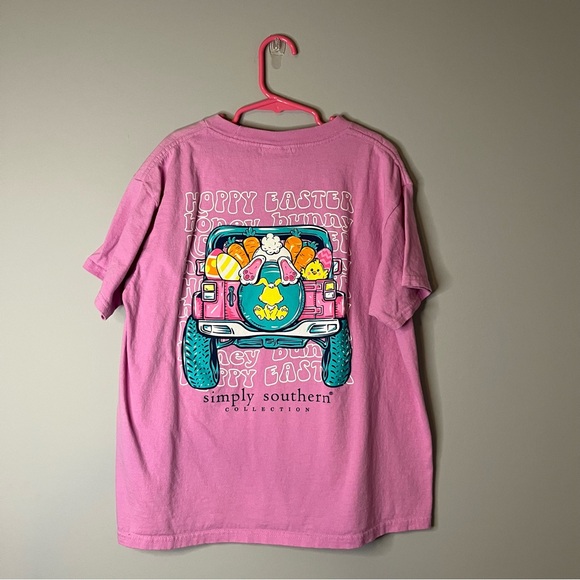 Simply Southern Other - Simply Southern Pink Short Sleeve Tee with Graphic Design Youth Medium